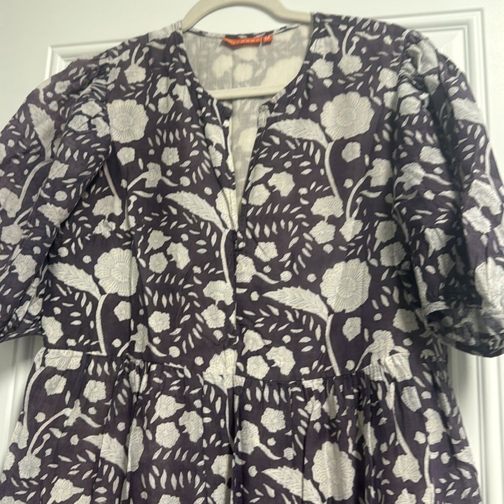 Elegant Black and White Floral Dress OLIPHANT - Size Medium - NWOT - Maxi - Picture 2 of 5